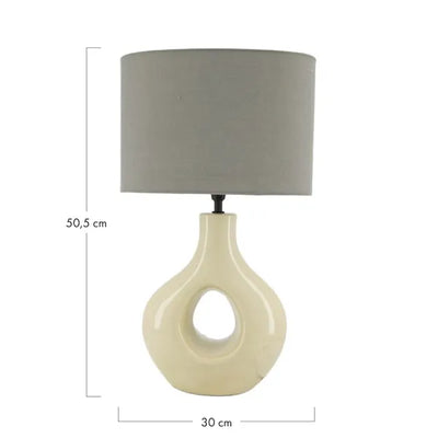 Tafellamp Donut cream