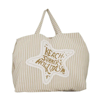 Strandtas gestreept