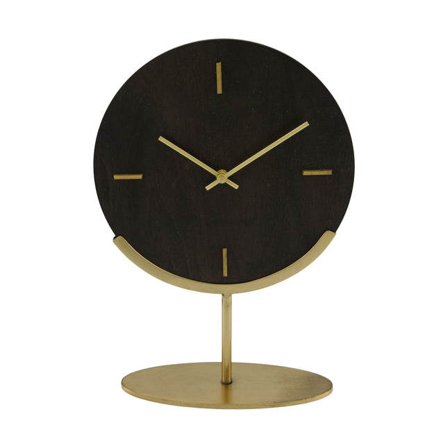 Tafelklok zwart goud