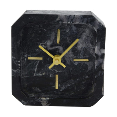 Tafelklok Marmora zwart klein