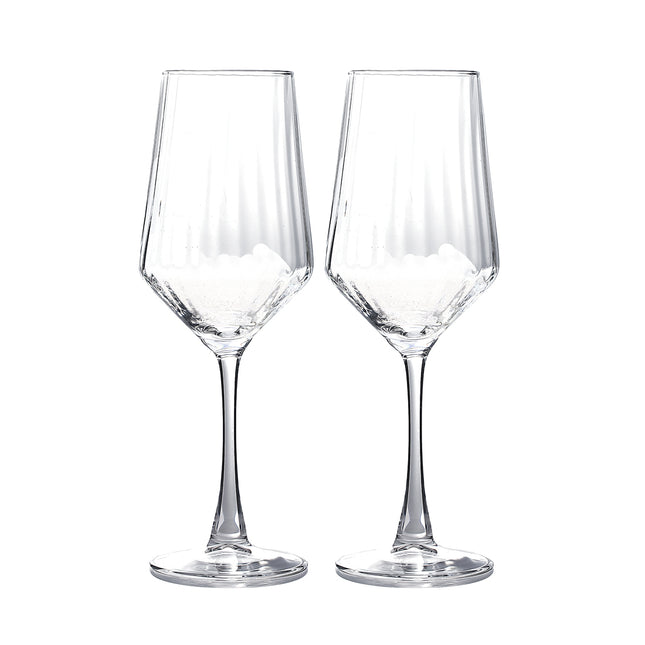 Witte wijnglazen set van 2