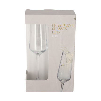 Champagneglazen set van 2