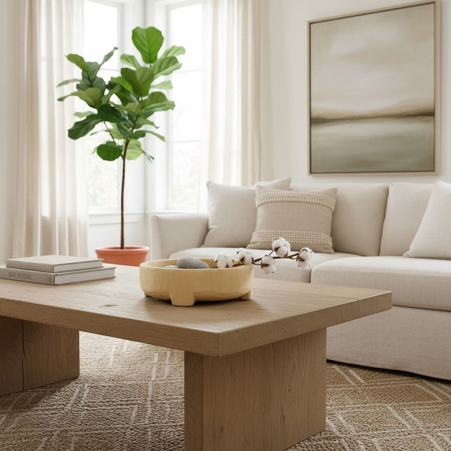 Houten schaal op pootjes klein