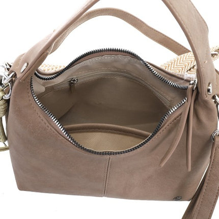 I'm Dutch Schoudertasje Quinn Taupe