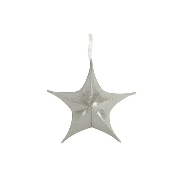 Kerstster Maria textiel zilver ø40 cm