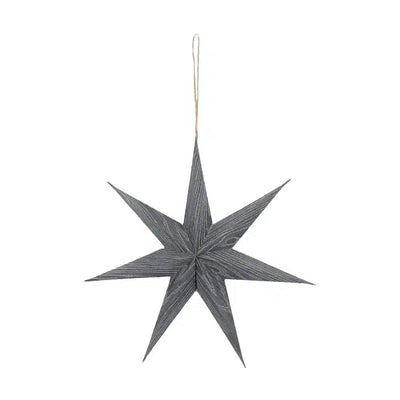 Kerstster papier Donkergrijs ø30 cm
