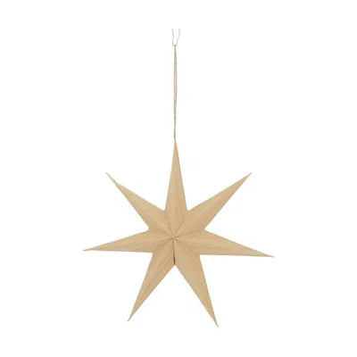 Kerstster papier Naturel ø30 cm