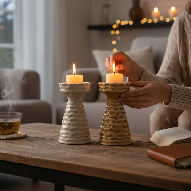 Kaarsenhouder Nela set van 2