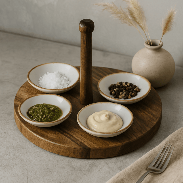Tapasbordjes wit set van 4