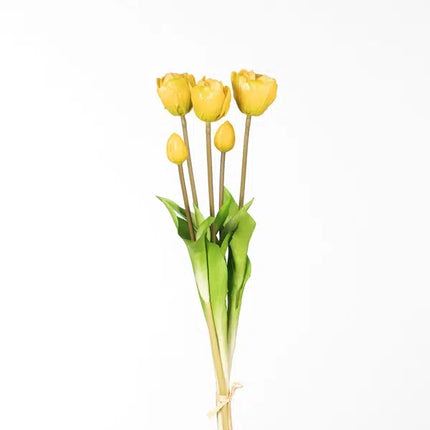 Kunsttulpen geel - bundel van 5