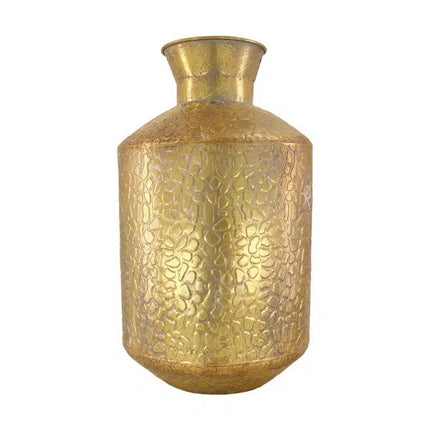 Vaas metaal - 27x27x46cm - Goud