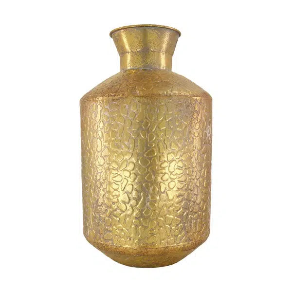 Vaas metaal - 27x27x46cm - Goud
