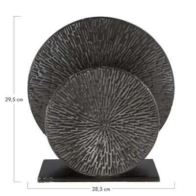 Tafellamp Schijf metaal zwart small