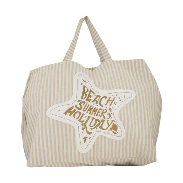 Strandtas gestreept